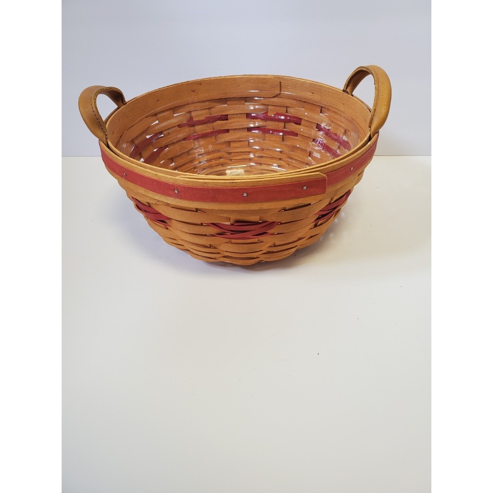 Vintage Longaberger Baskets, Protectors, and Liners Lot Handmade In 1999 & 1989 - Picture 9 of 16